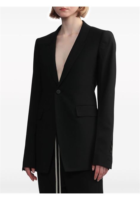 Black single-breasted blazer - women RICK OWENS | RP01D2759ZL09